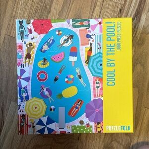PuzzleFolk Cool By The Pool! 1000 piece Puzzle  *New in box